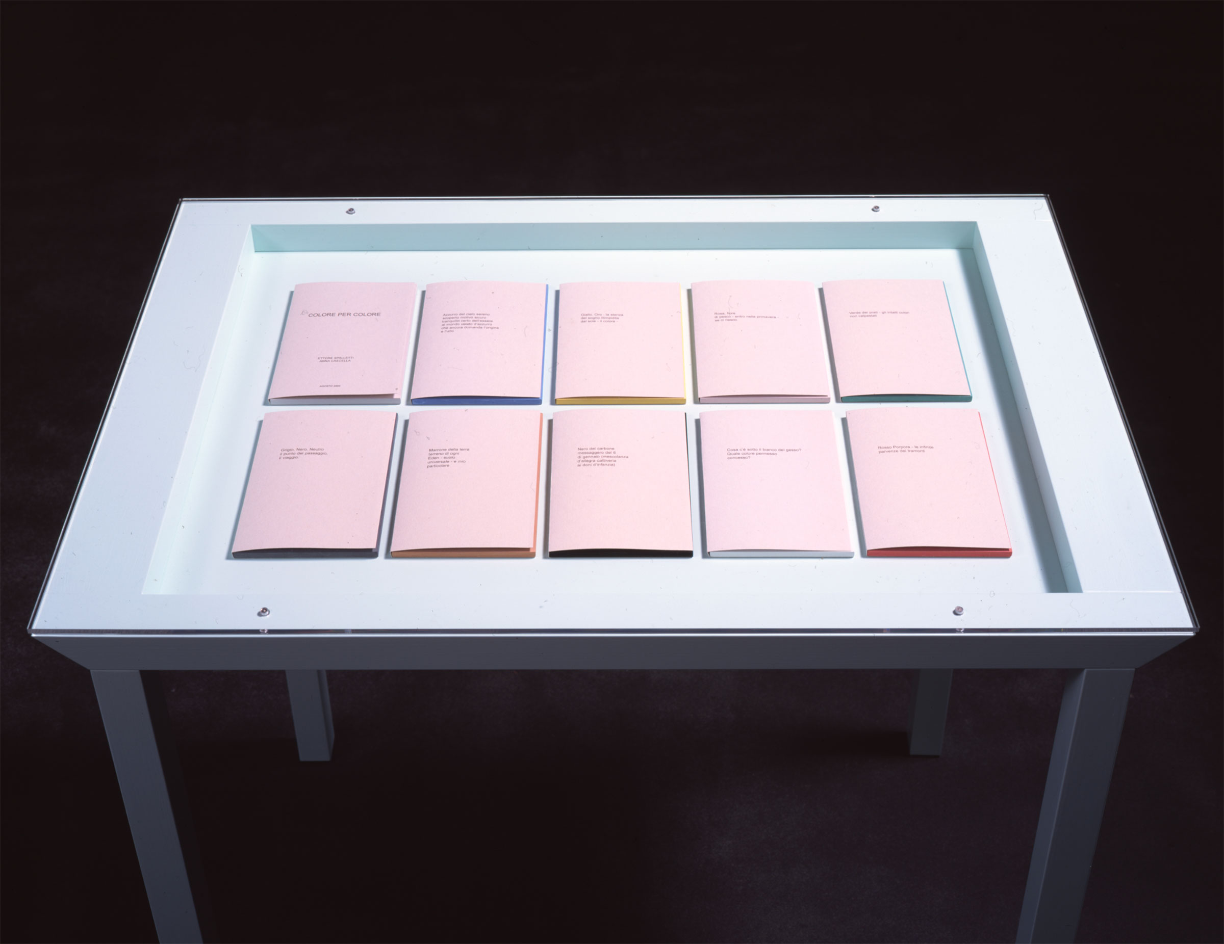 Ettore Spalletti, Anna Cascella, Colore per colore, 2000